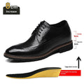 Bullock Men's 8cm Height-increasing Derby Shoes In British Style