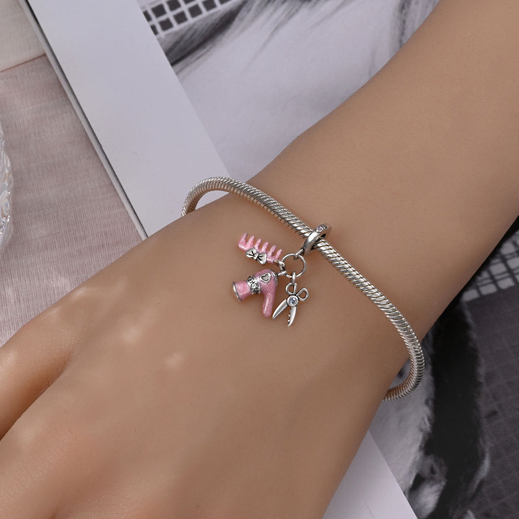 Bracelet With Oil-drip Travel-themed Bead Accessories