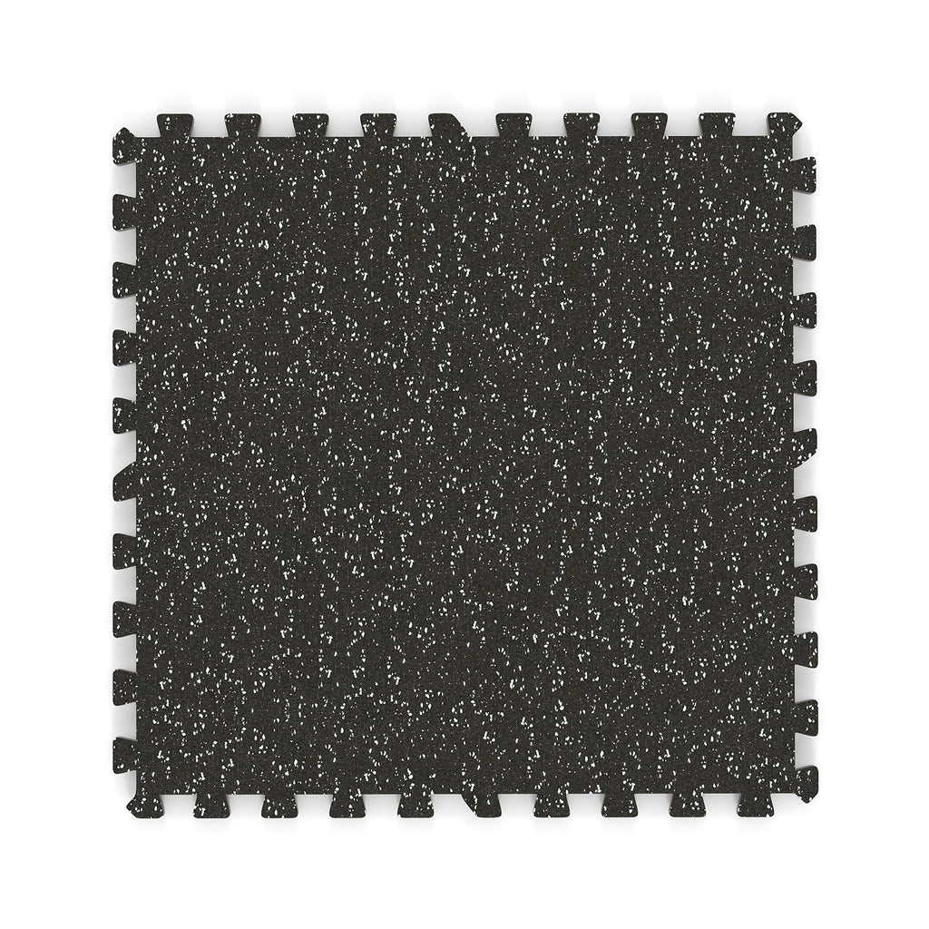 0.79 inch Thick Rubber Top Exercise Mat 48 Sq Ft with Boarders