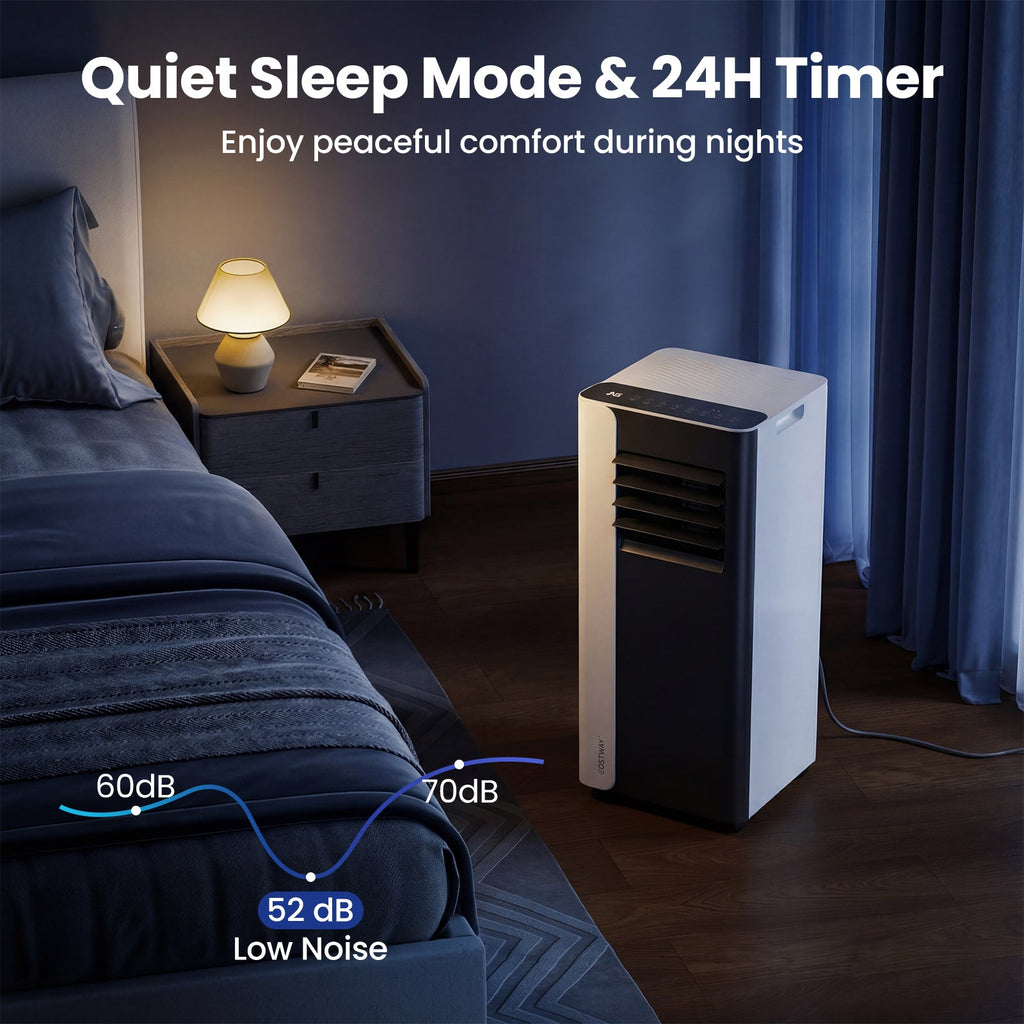 10000 BTU 3 in 1 Portable Air Conditioner with Fan and Dehumidifier Model