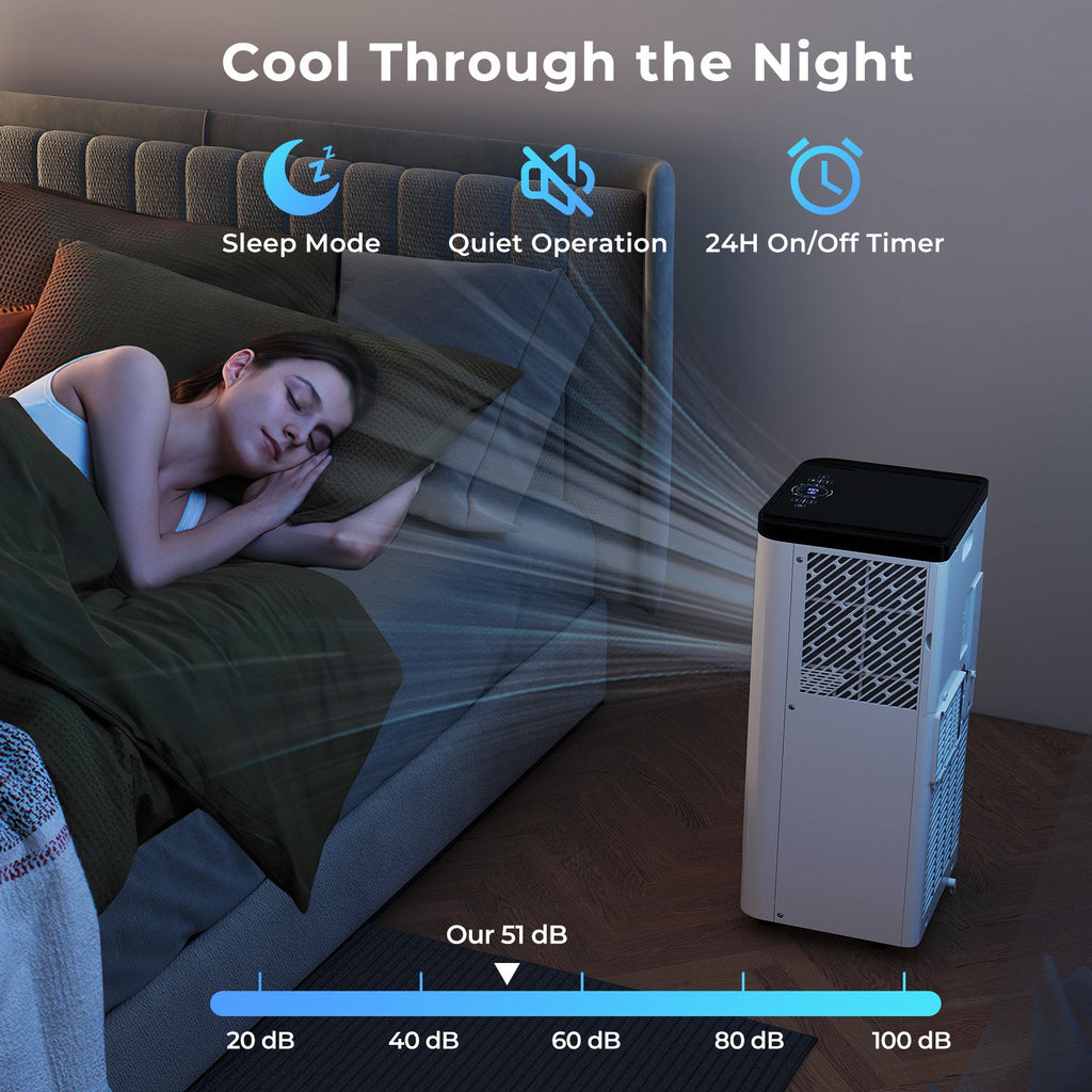 10000 BTU Portable Air Conditioner with Remote Control