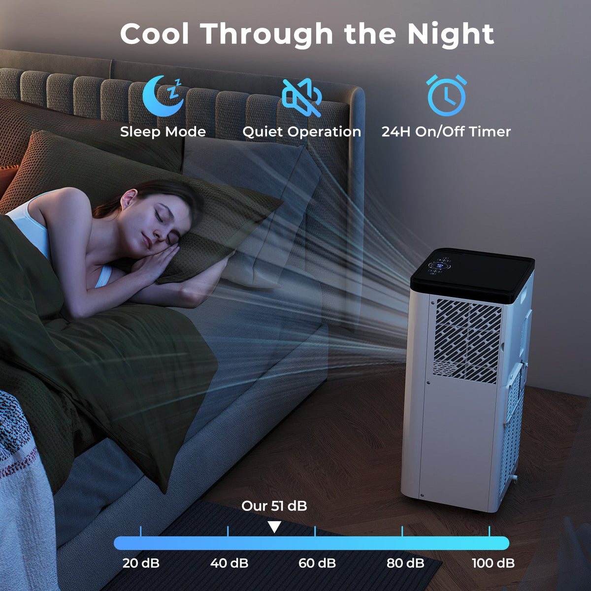 10000 BTU Portable Air Conditioner with Remote Control
