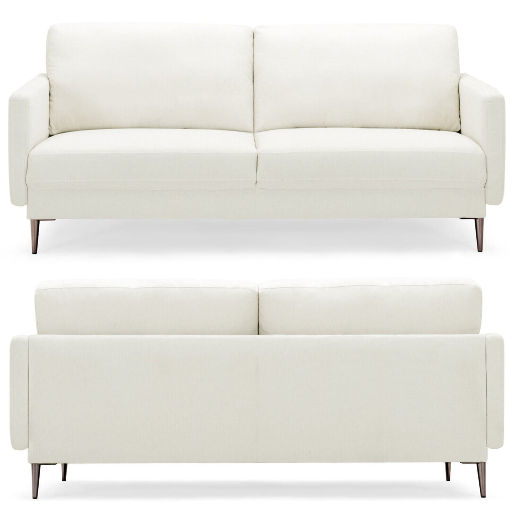 Modern Loveseat with Comfy Backrest Cushions