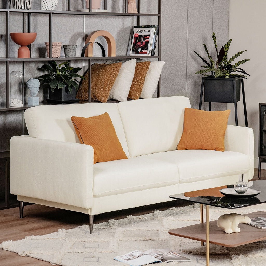 Modern Loveseat with Comfy Backrest Cushions