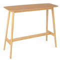 48 Inch Bamboo Bar Table High Top Console Dining Pub Table-Natural