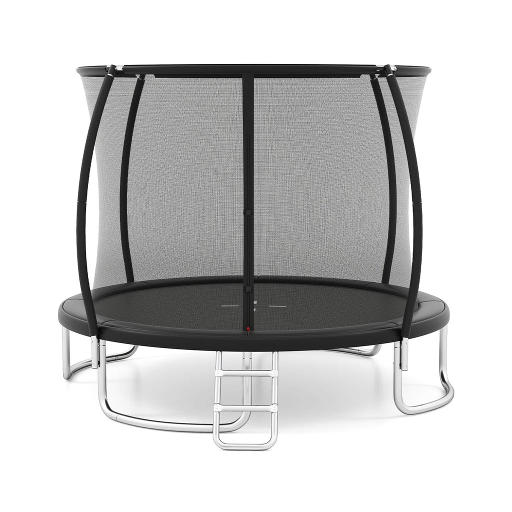 10FT Outdoor Trampoline Heavy-Duty Recreational Trampoline with Safety Enclosure Net