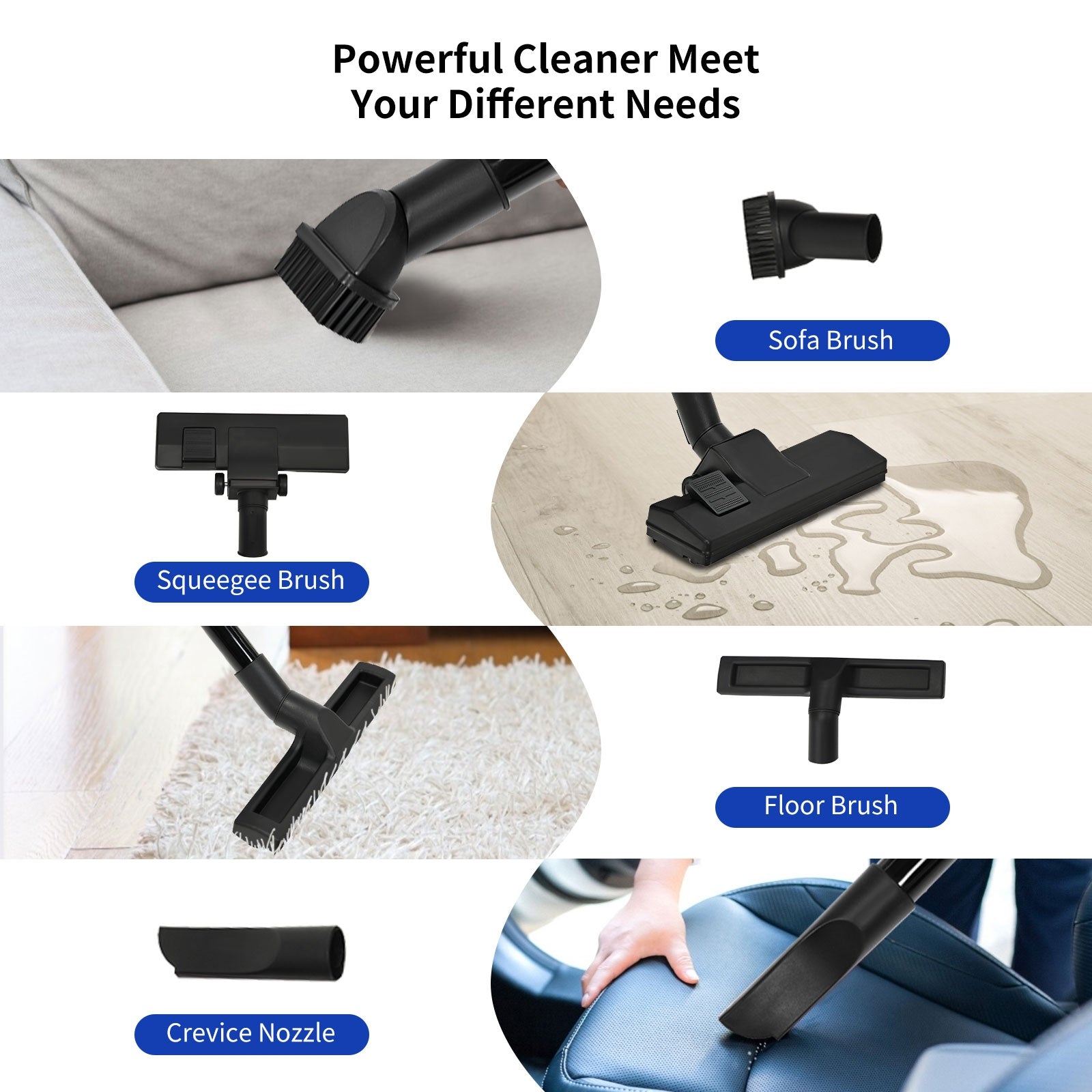 3 in 1 6.6 Gallon 4.8 Peak HP Wet Dry Vacuum Cleaner with Blower