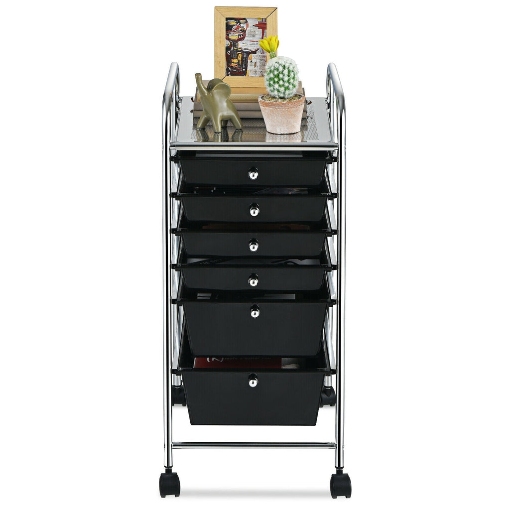 6 Drawers Rolling Storage Cart Organizer