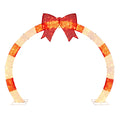 10.4 Feet Christmas Archway with Large Bow and LED Lights