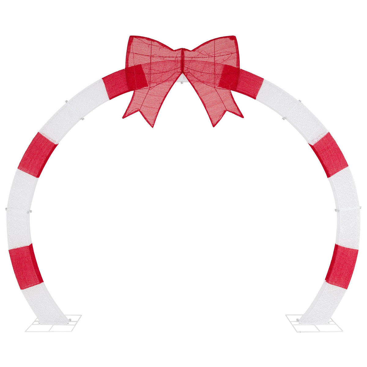 10.4 Feet Christmas Archway with Large Bow and LED Lights