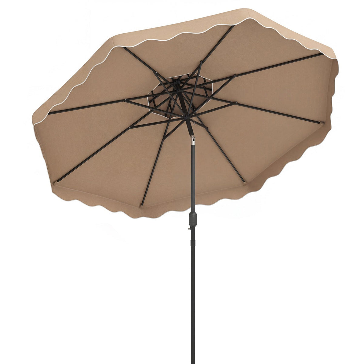 10 Ft Patio Umbrella with Push Button Tilt and Crank