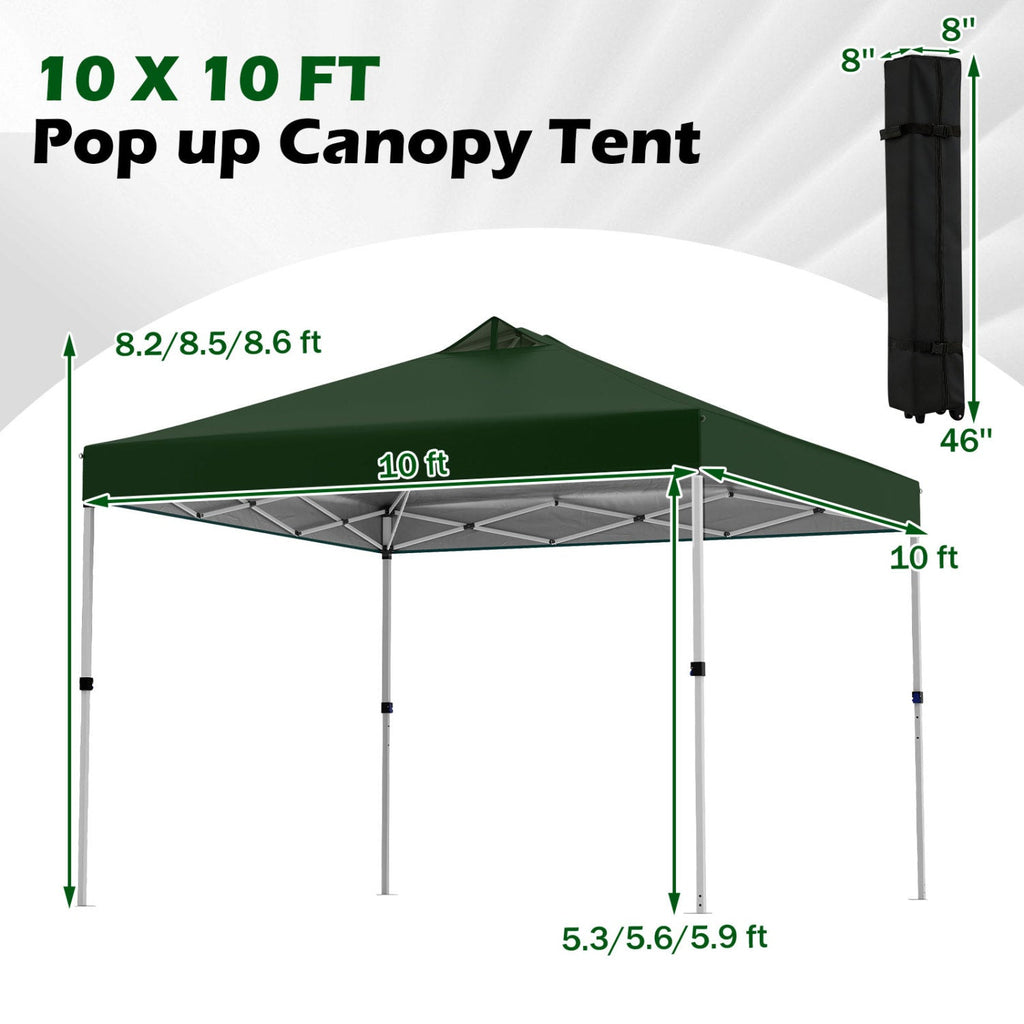 10 x 10 Feet Outdoor Commercial Pop up Canopy Tent