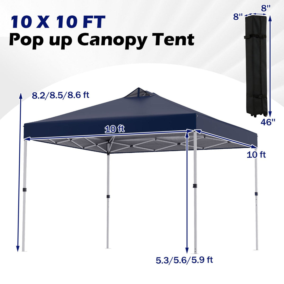 10 x 10 Feet Outdoor Commercial Pop up Canopy Tent