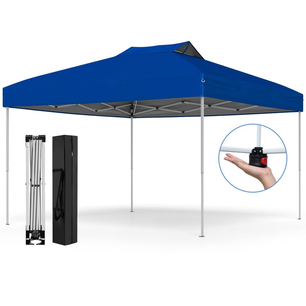 10 X 10 FT Foldable Outdoor Patio Shelter Canopy Tent with 1-Push Center Lock