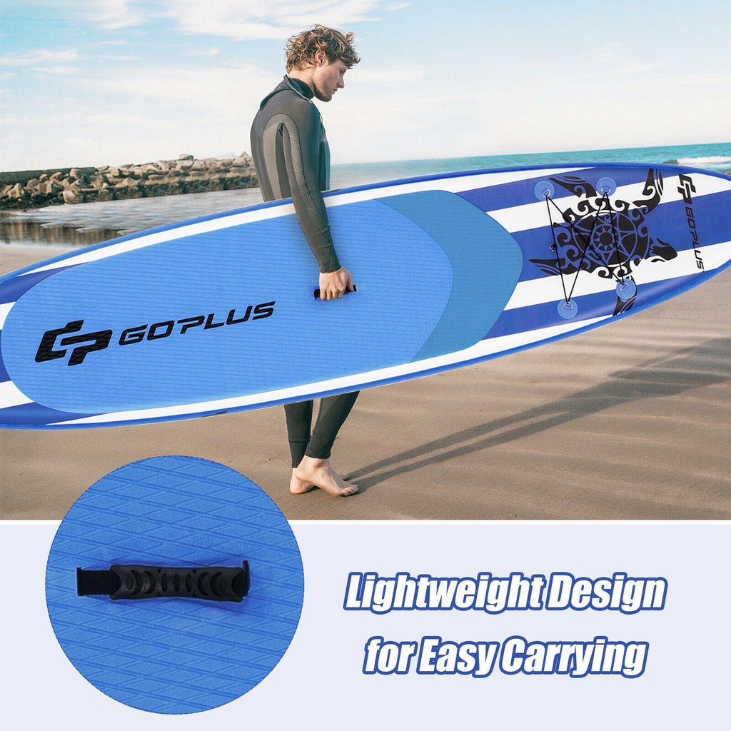 10.6 Feet Inflatable Paddle Board with Carry Bag