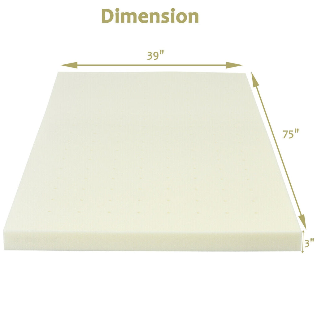 3-Inch Bed Mattress Topper Air Cotton for All Night’s Comfy Soft Mattress Pad