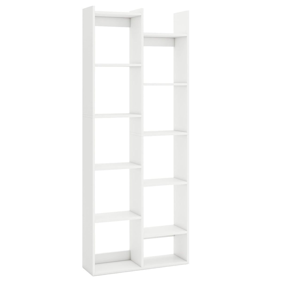 11-Tier Modern Book Organizer Bookcase with Anti-Tipping Kits