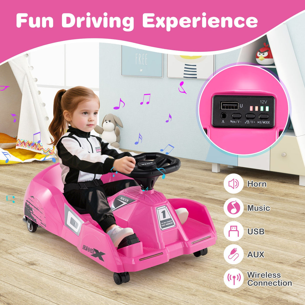 12V Electric Cleaning Go Kart with Detachable Mop and Remote Control
