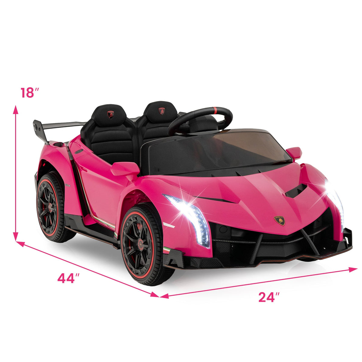 12V Licensed Lamborghini 4WD Kids Ride-on Sports Car with 2.4G Remote
