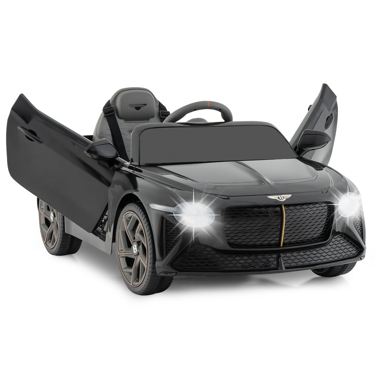 12V Powered Car Kids Ride-on Racer Car Licensed Bentley Bacalar