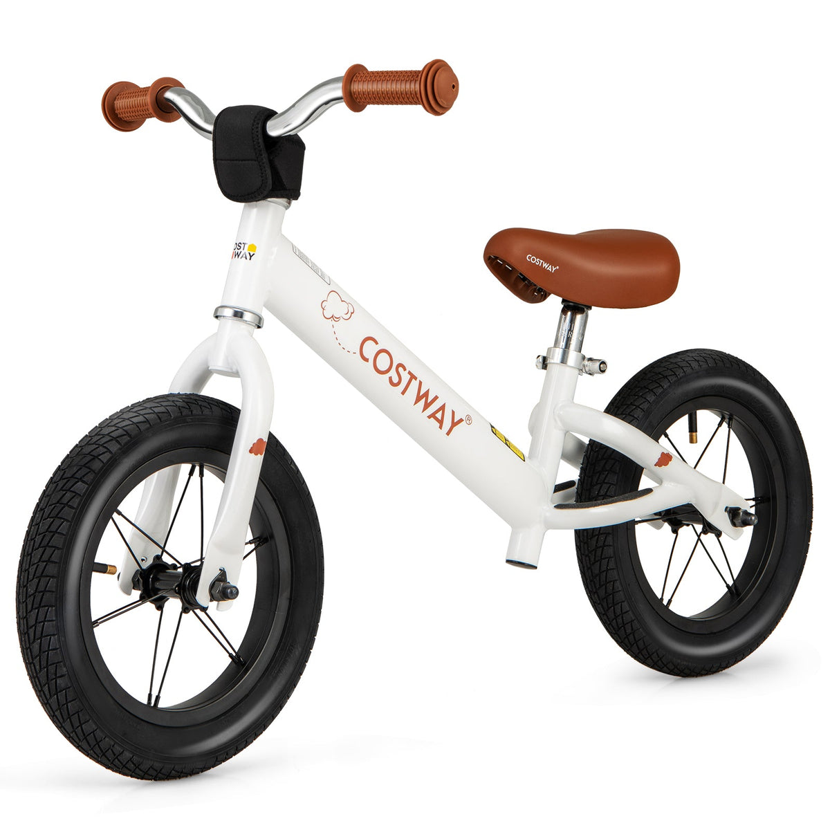 12 Inch Toddler Balance Bike with Height Adjustable Handlebar and Seat
