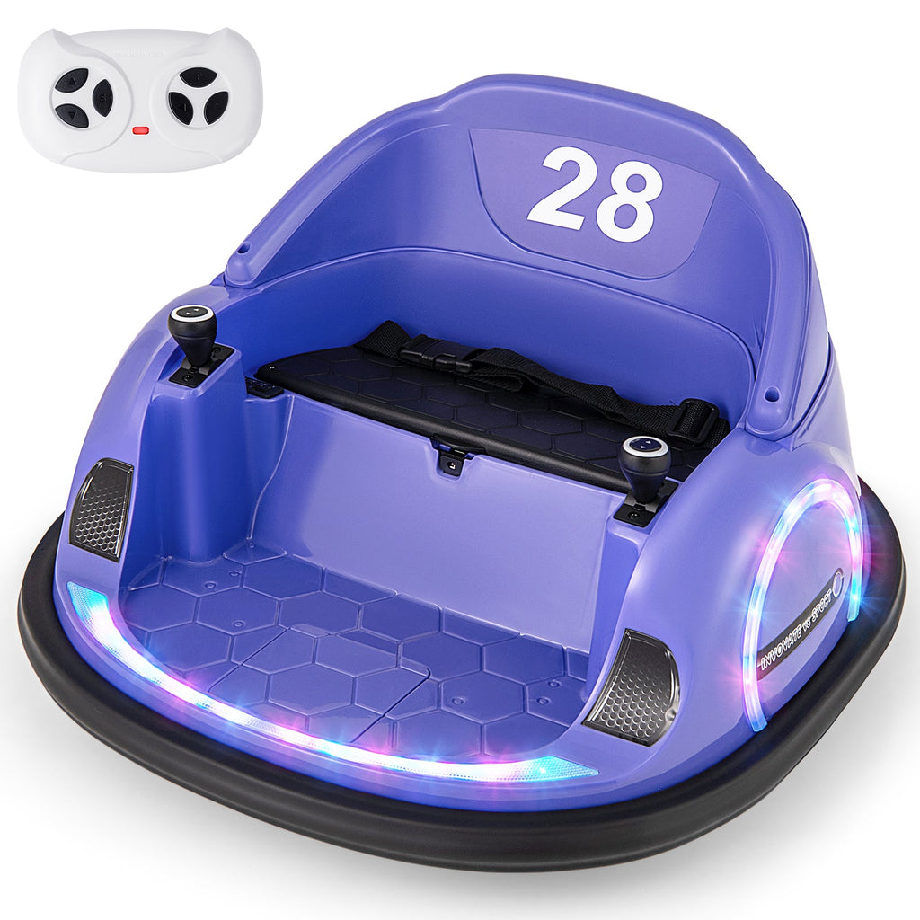 12V Ride On Bumper Car with Remote Control for Toddlers