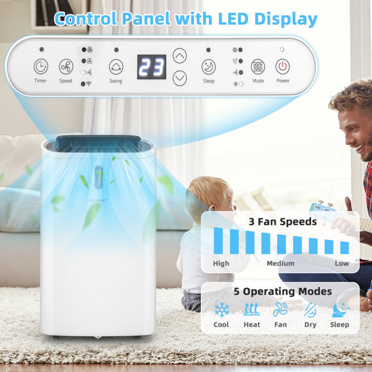 14,000 BTU Smart Portable AC – App & WiFi