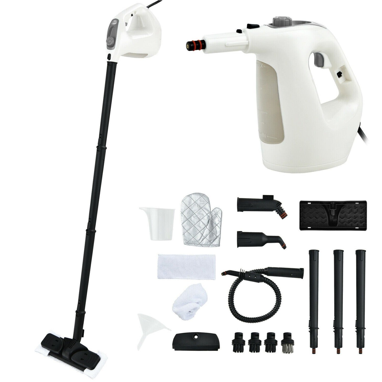 Handheld Steam Cleaner 1400W with 14-Piece Accessory Kit