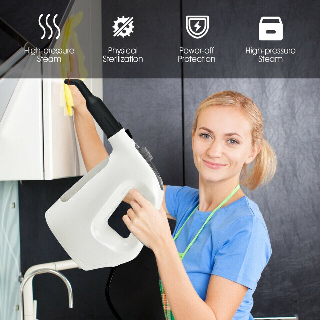 Handheld Steam Cleaner 1400W with 14-Piece Accessory Kit