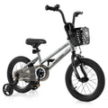 14 Inch Kids Bike Adjustable with Transparent Chain Cover for 4-5 Years Old