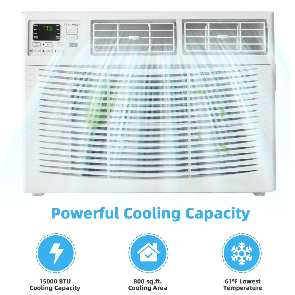 15000 BTU Window Air Conditioner-White