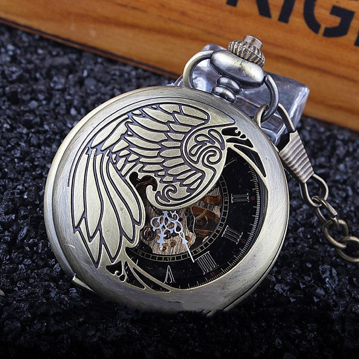 Folding Mechanical Pocket Watch