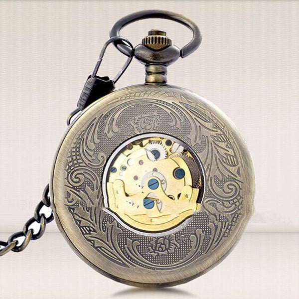 Folding Mechanical Pocket Watch