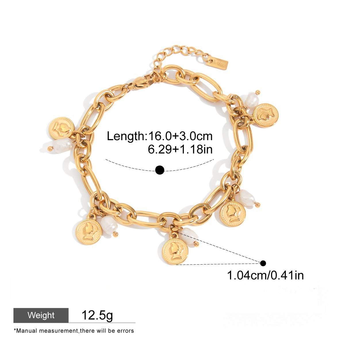 18k gold light luxury high-end bracelet