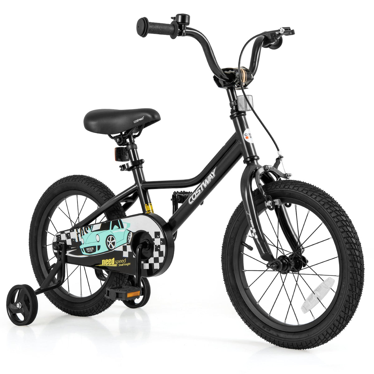 16 Inch Kids Bike Adjustable for 4-7 Years Old with Low-Step Frame