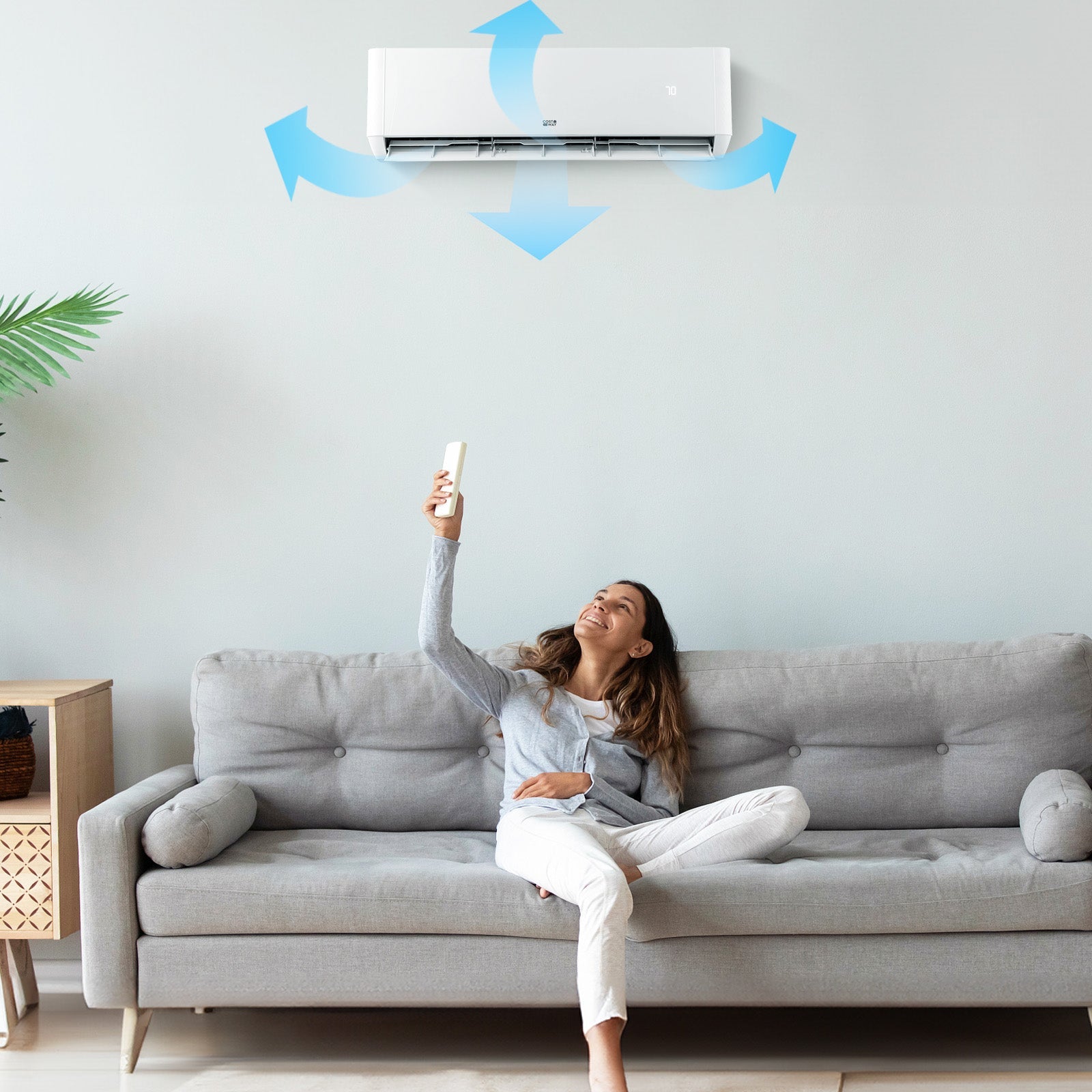 18000 BTU 2 Zone 22 SEER2 Mini Split AC with Heat Pump