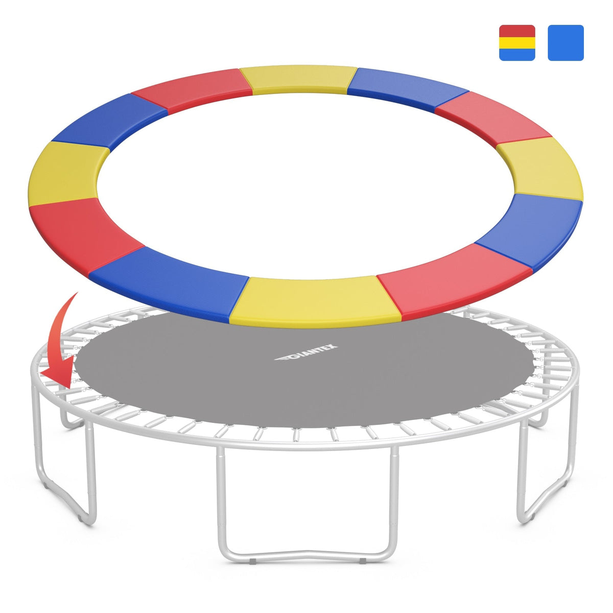 14 Feet Waterproof and Tear-Resistant Universal Trampoline Safety Pad Spring Cover