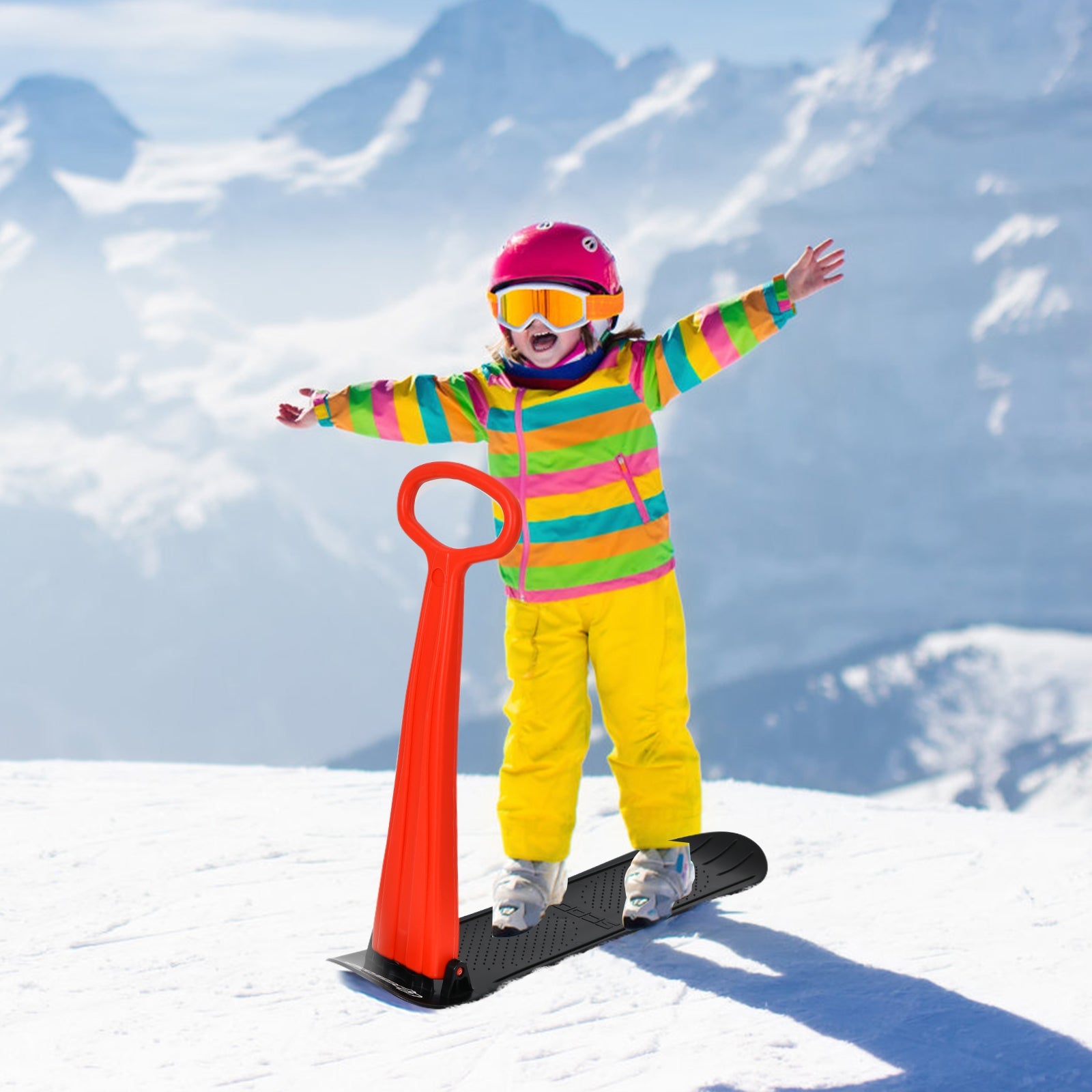 1-Rider Snow Scooter with Grip Handle
