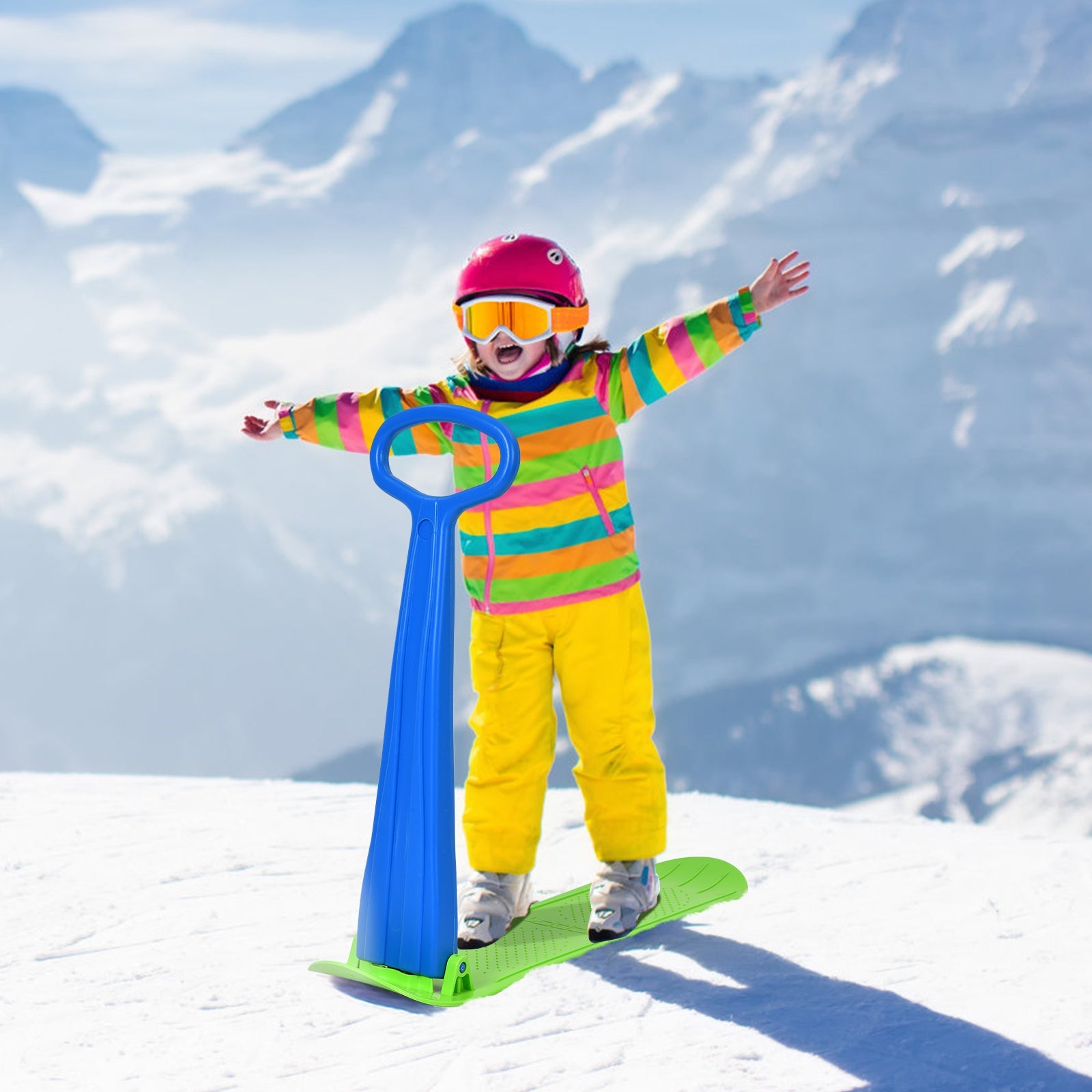 1-Rider Snow Scooter with Grip Handle