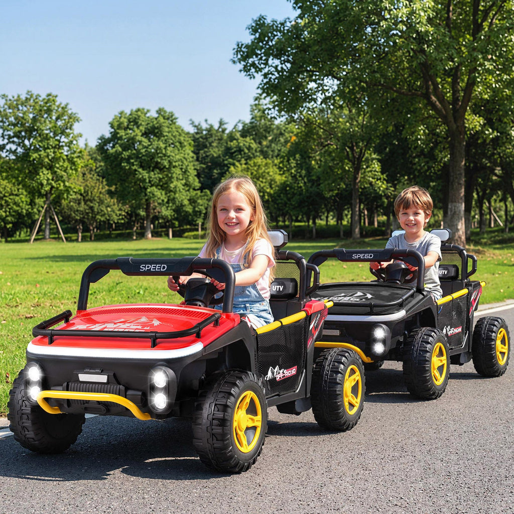 24V Ride on Toy for Kids 2 Seater Ride on Truck Car with Horn Music Story