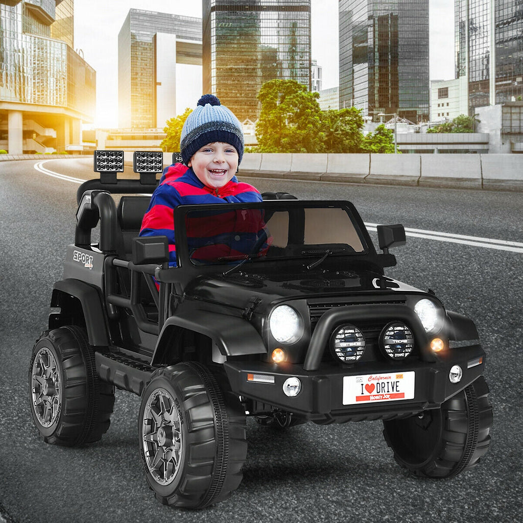 12V 2-Seater Ride on Car Truck with Remote Control and Storage Room