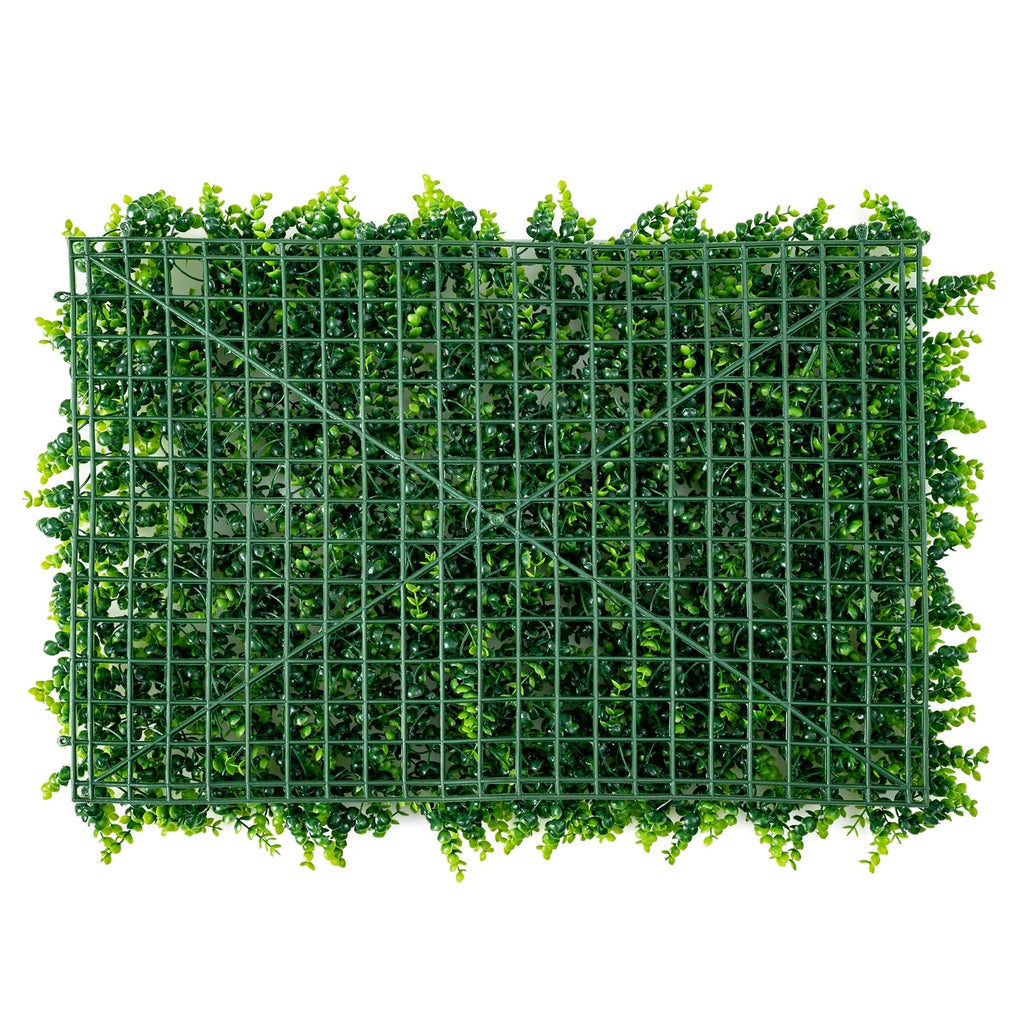 12 Pieces 16 x 24 Inch Artificial Eucalyptus Hedge Plant Privacy Fence Panels