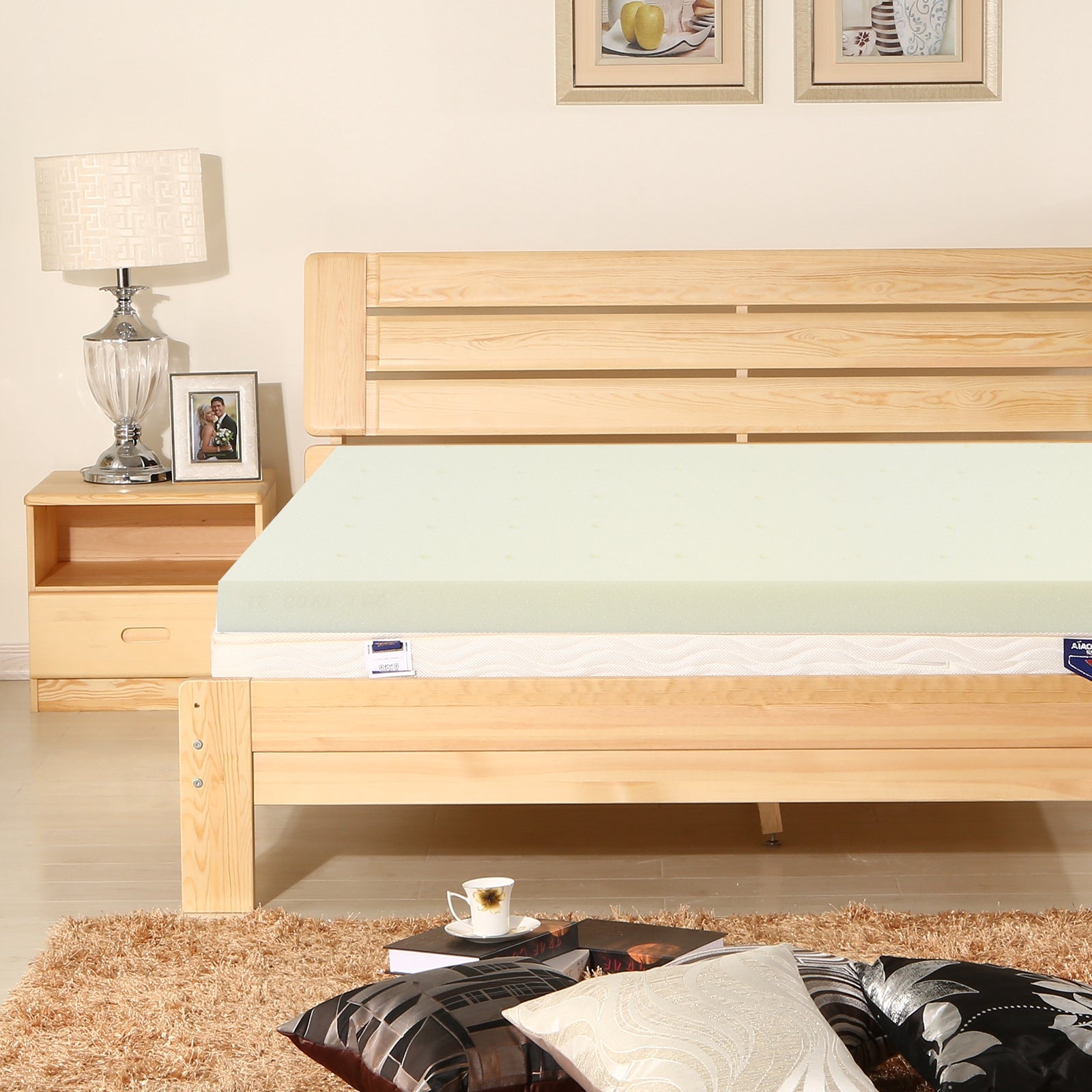 3-Inch Bed Mattress Topper Air Cotton for All Night’s Comfy Soft Mattress Pad