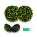 2 Pieces 18/22 Inches Indoor Outdoor Faux Decorative Balls for Patio Garden Front Door Balcony and Backyard