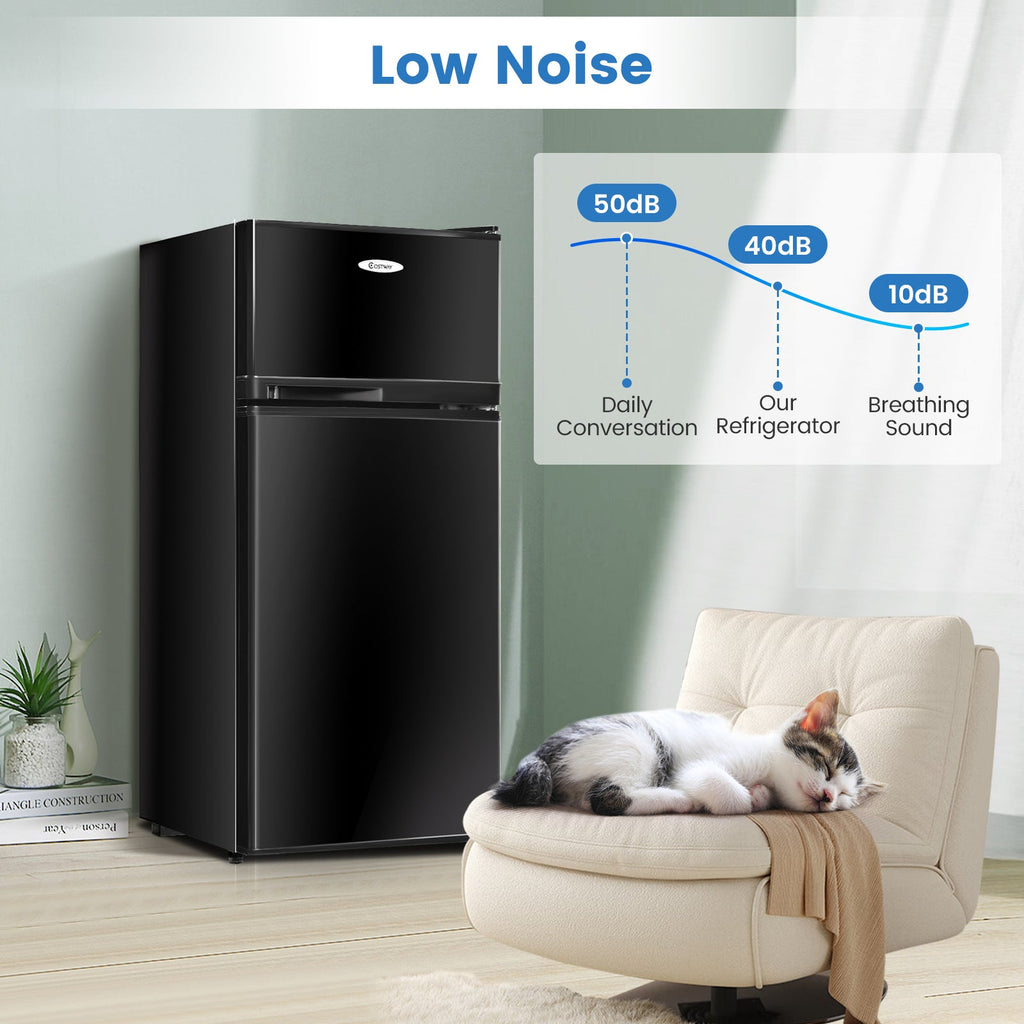 2 Doors Cold-rolled Sheet Compact Refrigerator