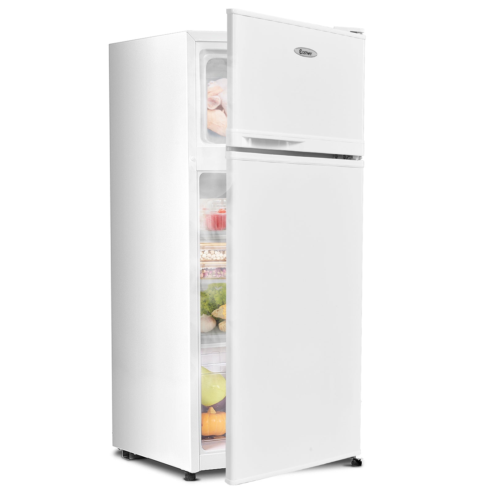 2 Doors Cold-rolled Sheet Compact Refrigerator