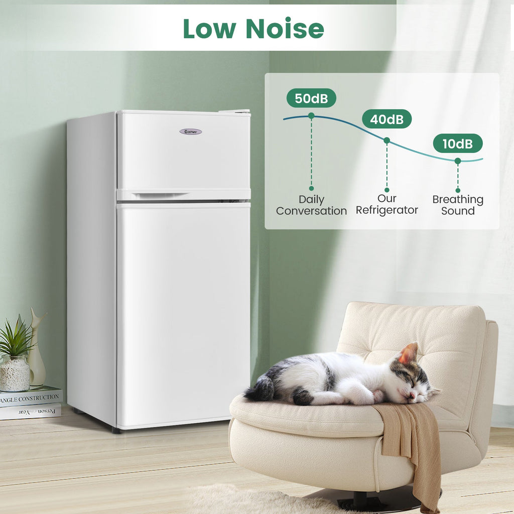2 Doors Cold-rolled Sheet Compact Refrigerator