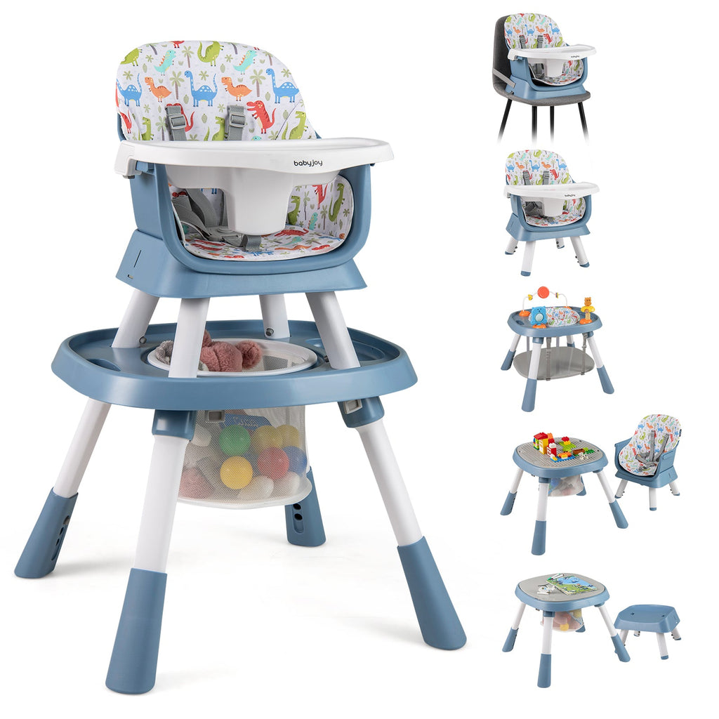 16-in-1 Baby High Chair with Activity Center and Booster Seat for Babies and Toddlers