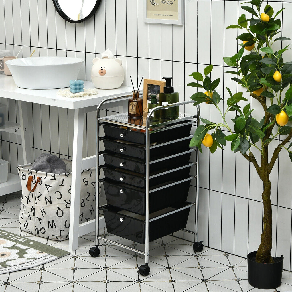 6 Drawers Rolling Storage Cart Organizer