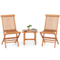3 Pieces Folding Patio Bistro Set